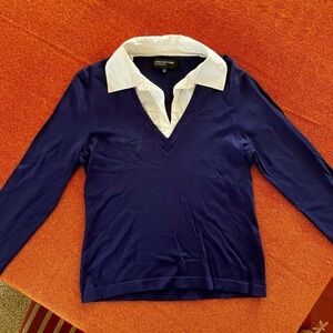 Jones New York Collared Twofer Layered-Look Top